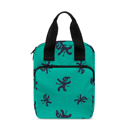 Halloween Voodoo Doll Pattern Print Bible Tote Bag