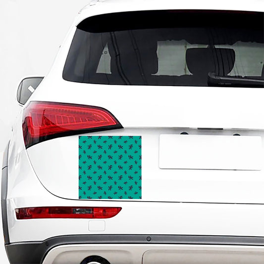 Halloween Voodoo Doll Pattern Print Car Sticker