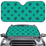 Halloween Voodoo Doll Pattern Print Car Windshield Sun Shade
