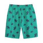 Halloween Voodoo Doll Pattern Print Cotton Shorts