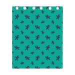 Halloween Voodoo Doll Pattern Print Curtain