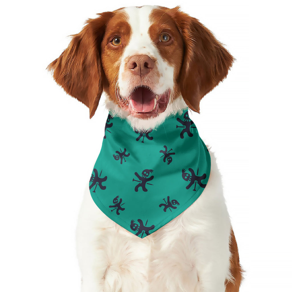 Halloween Voodoo Doll Pattern Print Dog Bandana