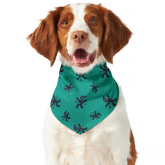 Halloween Voodoo Doll Pattern Print Dog Bandana