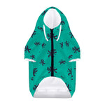 Halloween Voodoo Doll Pattern Print Dog Zip Up Hoodie