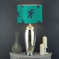 Halloween Voodoo Doll Pattern Print Drum Lamp Shade