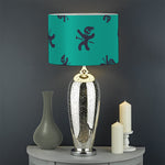 Halloween Voodoo Doll Pattern Print Drum Lamp Shade