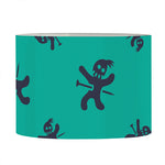 Halloween Voodoo Doll Pattern Print Drum Lamp Shade