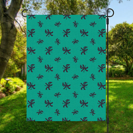 Halloween Voodoo Doll Pattern Print Garden Flag