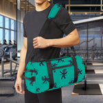 Halloween Voodoo Doll Pattern Print Gym Bag