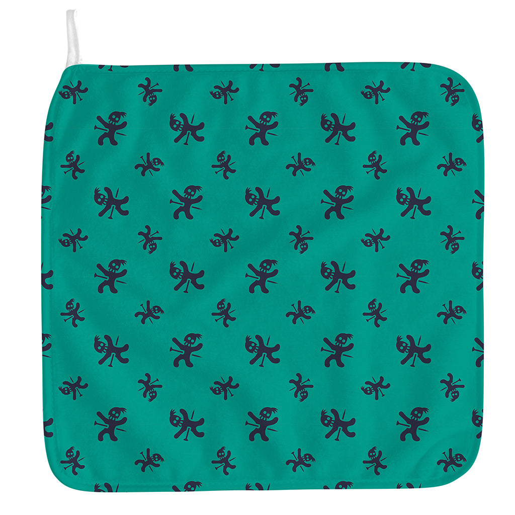 Halloween Voodoo Doll Pattern Print Hand Towel