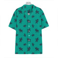 Halloween Voodoo Doll Pattern Print Hawaiian Shirt