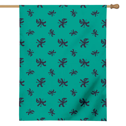 Halloween Voodoo Doll Pattern Print House Flag