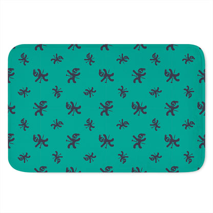 Halloween Voodoo Doll Pattern Print Indoor Door Mat