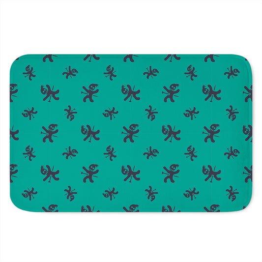 Halloween Voodoo Doll Pattern Print Indoor Door Mat
