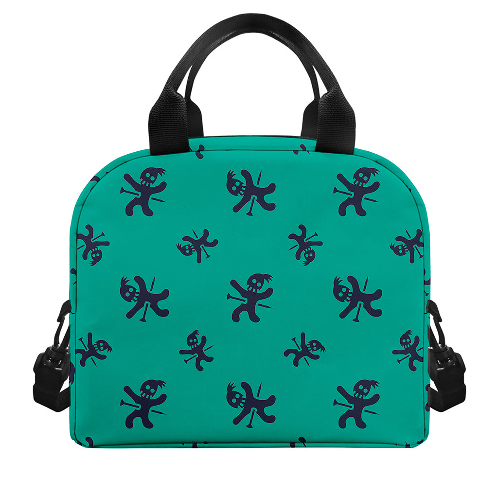 Halloween Voodoo Doll Pattern Print Insulated Lunch Bag