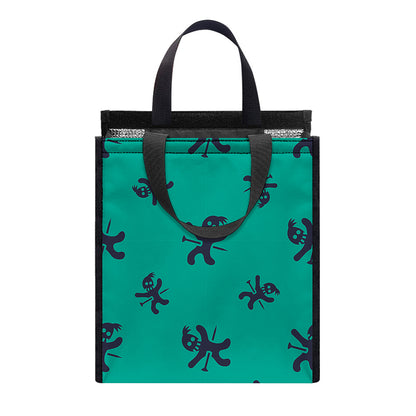 Halloween Voodoo Doll Pattern Print Insulated Lunch Tote