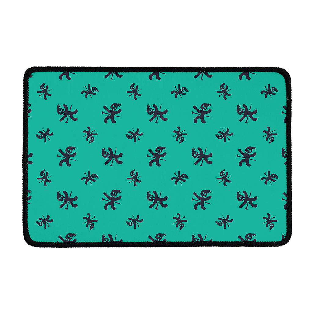 Halloween Voodoo Doll Pattern Print Kitchen Mat