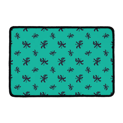 Halloween Voodoo Doll Pattern Print Kitchen Mat