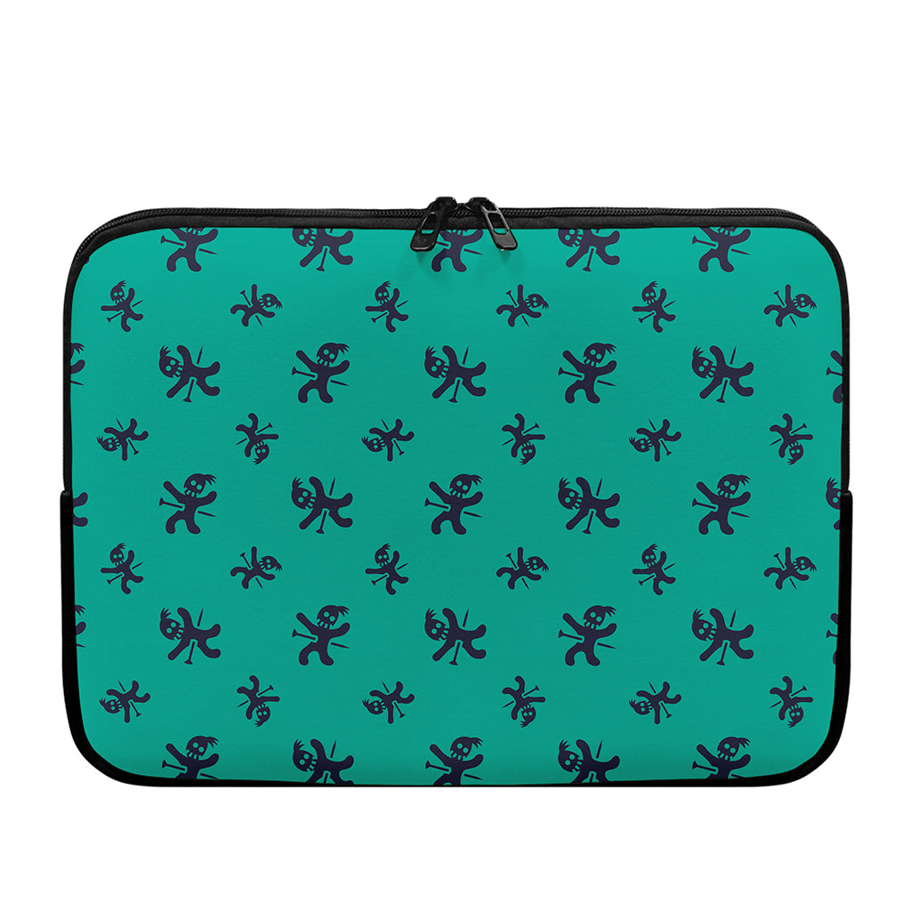 Halloween Voodoo Doll Pattern Print Laptop Sleeve