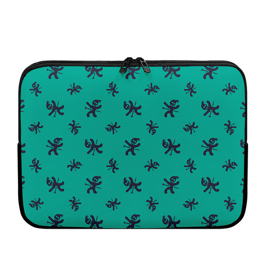 Halloween Voodoo Doll Pattern Print Laptop Sleeve
