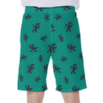 Halloween Voodoo Doll Pattern Print Men's Beach Shorts