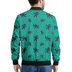 Halloween Voodoo Doll Pattern Print Men's Bomber Jacket