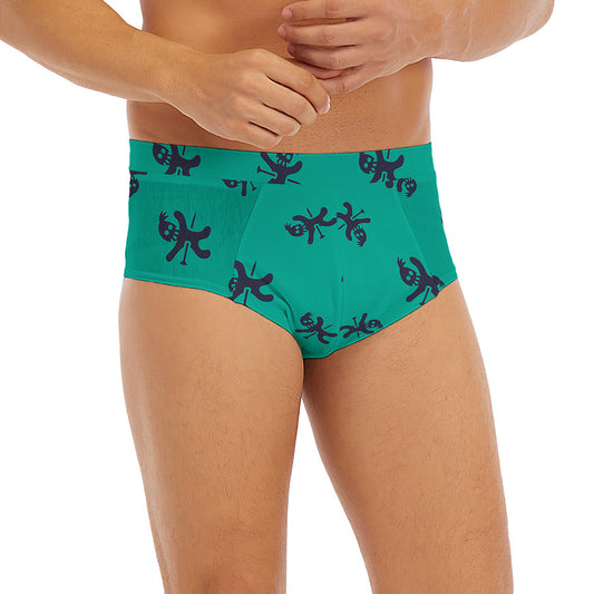 Halloween Voodoo Doll Pattern Print Men's Briefs