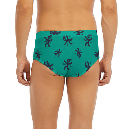 Halloween Voodoo Doll Pattern Print Men's Briefs