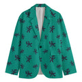 Halloween Voodoo Doll Pattern Print Men's Cotton Blazer