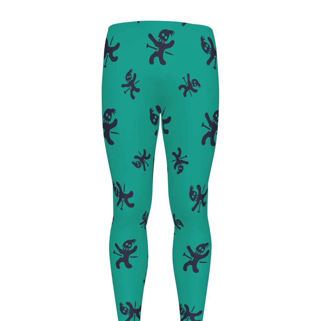 Halloween Voodoo Doll Pattern Print Men's leggings