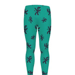 Halloween Voodoo Doll Pattern Print Men's leggings