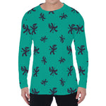 Halloween Voodoo Doll Pattern Print Men's Long Sleeve T-Shirt