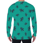 Halloween Voodoo Doll Pattern Print Men's Long Sleeve T-Shirt