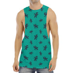 Halloween Voodoo Doll Pattern Print Men's Muscle Tank Top