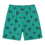 Halloween Voodoo Doll Pattern Print Men's Swim Trunks