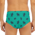 Halloween Voodoo Doll Pattern Print Men's Triangle Swim Briefs