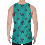 Halloween Voodoo Doll Pattern Print Men's Velvet Tank Top