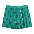 Halloween Voodoo Doll Pattern Print Mesh Shorts
