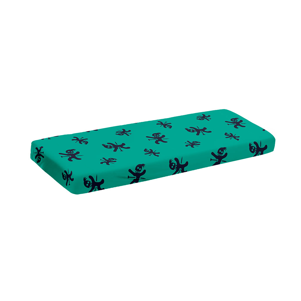 Halloween Voodoo Doll Pattern Print Piano Keyboard Cover