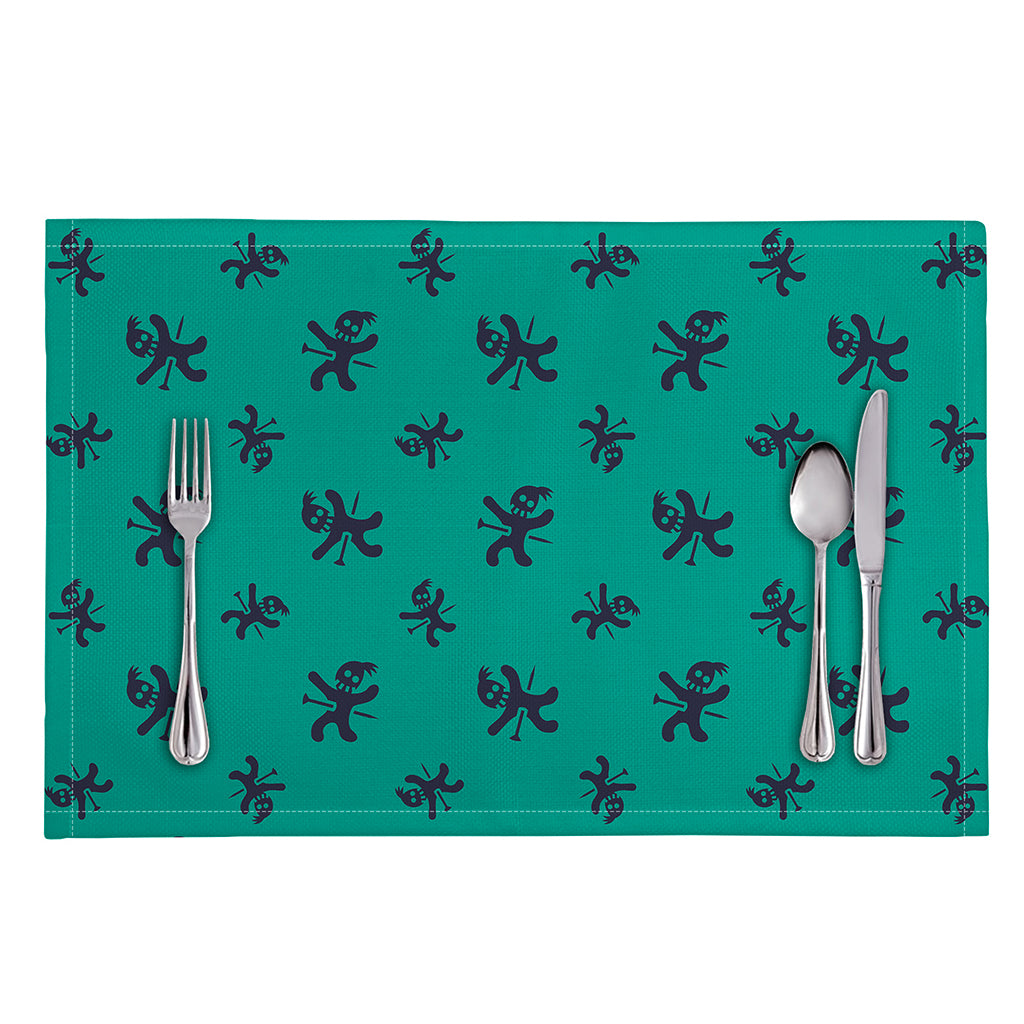 Halloween Voodoo Doll Pattern Print Placemat