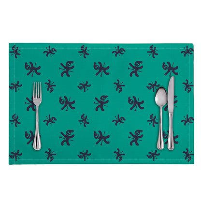 Halloween Voodoo Doll Pattern Print Placemat
