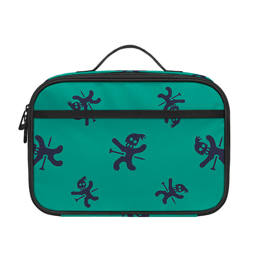 Halloween Voodoo Doll Pattern Print Portable Lunch Bag