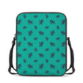 Halloween Voodoo Doll Pattern Print Rectangular Crossbody Bag