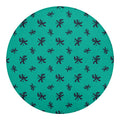 Halloween Voodoo Doll Pattern Print Round Blanket