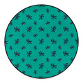 Halloween Voodoo Doll Pattern Print Round Floor Mat