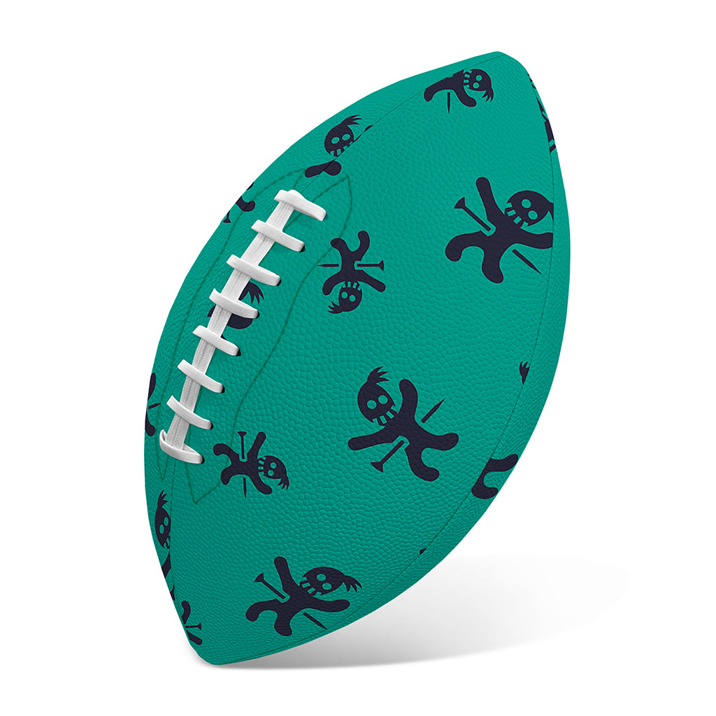 Halloween Voodoo Doll Pattern Print Rugby Ball