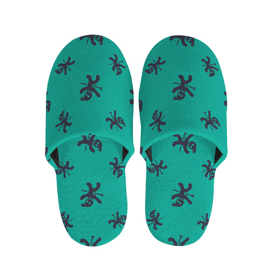 Halloween Voodoo Doll Pattern Print Slippers