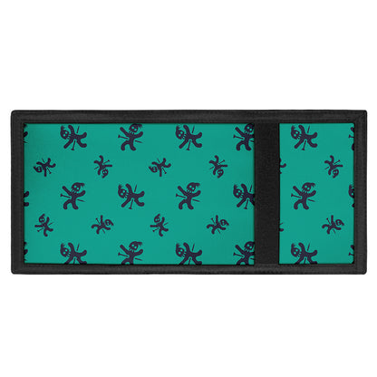 Halloween Voodoo Doll Pattern Print Trifold Wallet