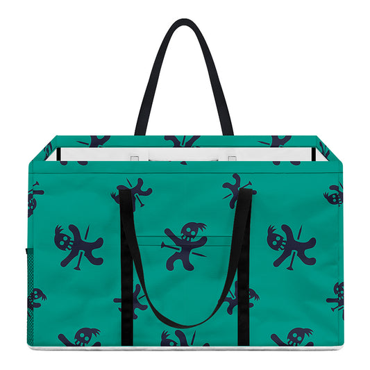 Halloween Voodoo Doll Pattern Print Utility Tote Bag
