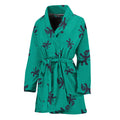 Halloween Voodoo Doll Pattern Print Women's Bathrobe
